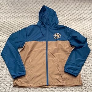 Golden road zip up wind breaker hooded jacket